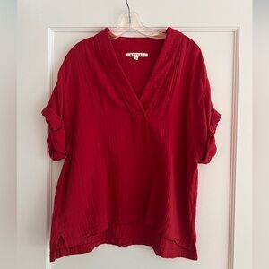 Xirena Red Avery Top Size M